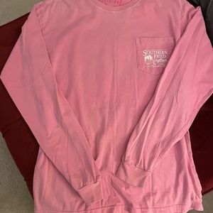 Womens Southern Fried Cotton Long Sleeve Tee Shirt